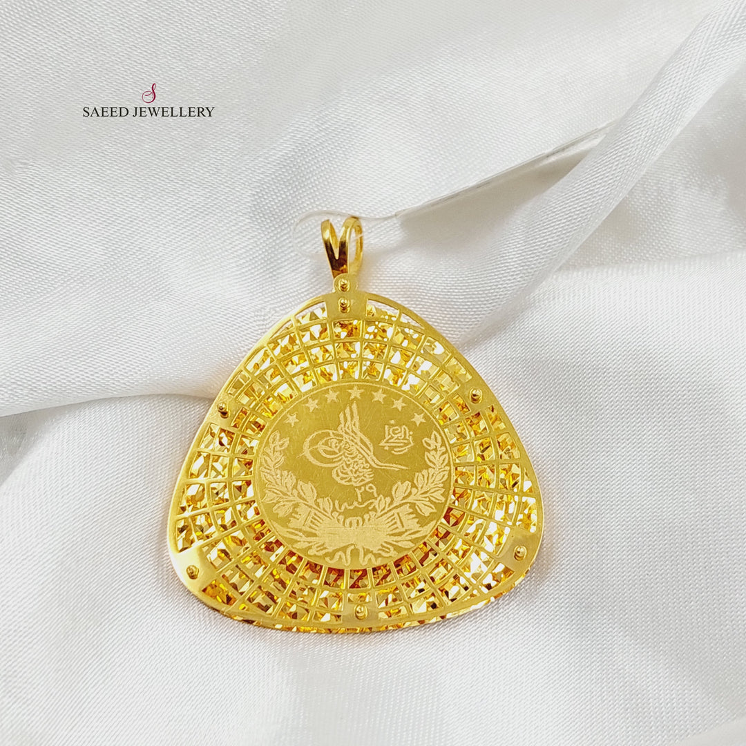 Rashadi Turkish Pendant  Made Of 21K Yellow Gold by Saeed Jewelry-30429