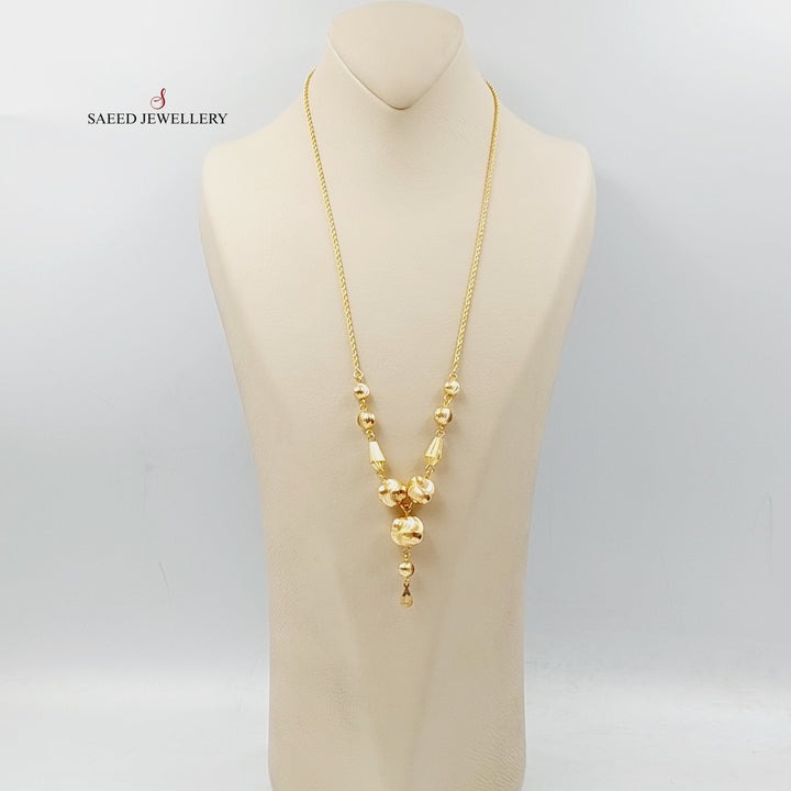Rope Balls Necklace  Made Of 21K Yellow Gold by Saeed Jewelry-28743