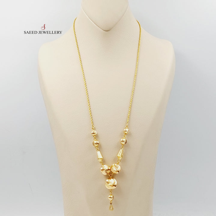 Rope Balls Necklace  Made Of 21K Yellow Gold by Saeed Jewelry-28743