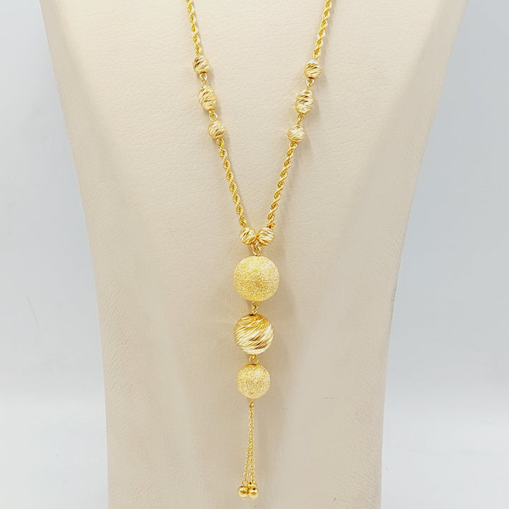 Rope Balls Necklace  Made Of 21K Yellow Gold by Saeed Jewelry-30742