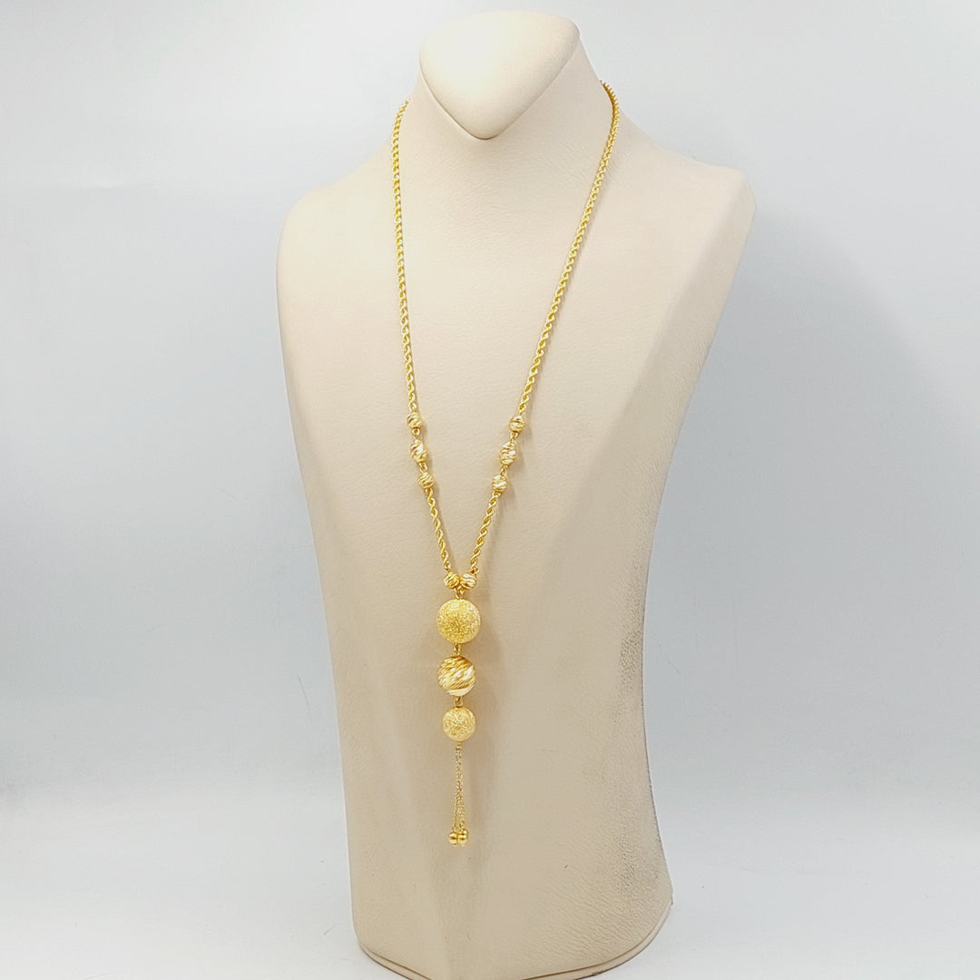 Rope Balls Necklace  Made Of 21K Yellow Gold by Saeed Jewelry-30742