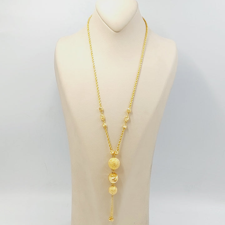 Rope Balls Necklace  Made Of 21K Yellow Gold by Saeed Jewelry-30742