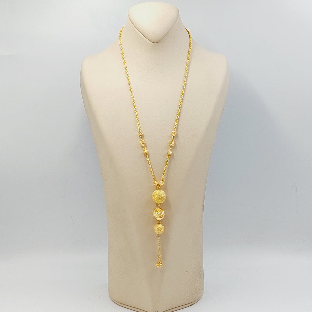 Rope Balls Necklace  Made Of 21K Yellow Gold by Saeed Jewelry-30742