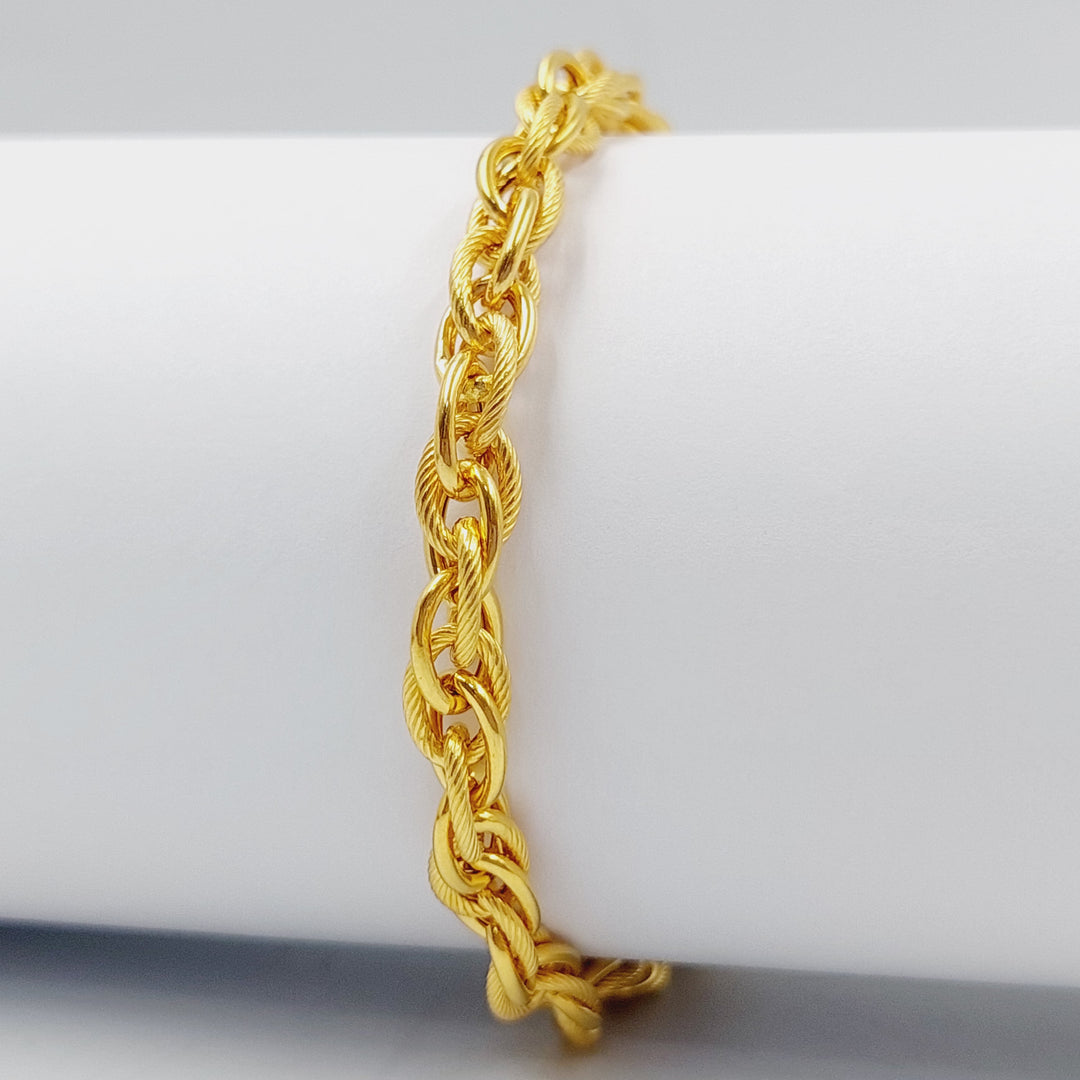 Rope Bracelet  Made Of 21K Yellow Gold by Saeed Jewelry-28858