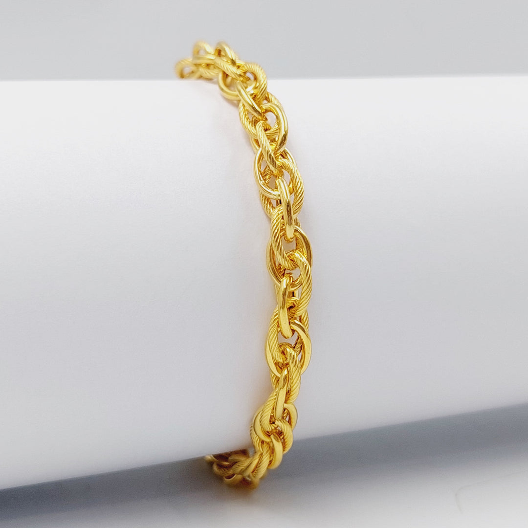 Rope Bracelet  Made Of 21K Yellow Gold by Saeed Jewelry-28858
