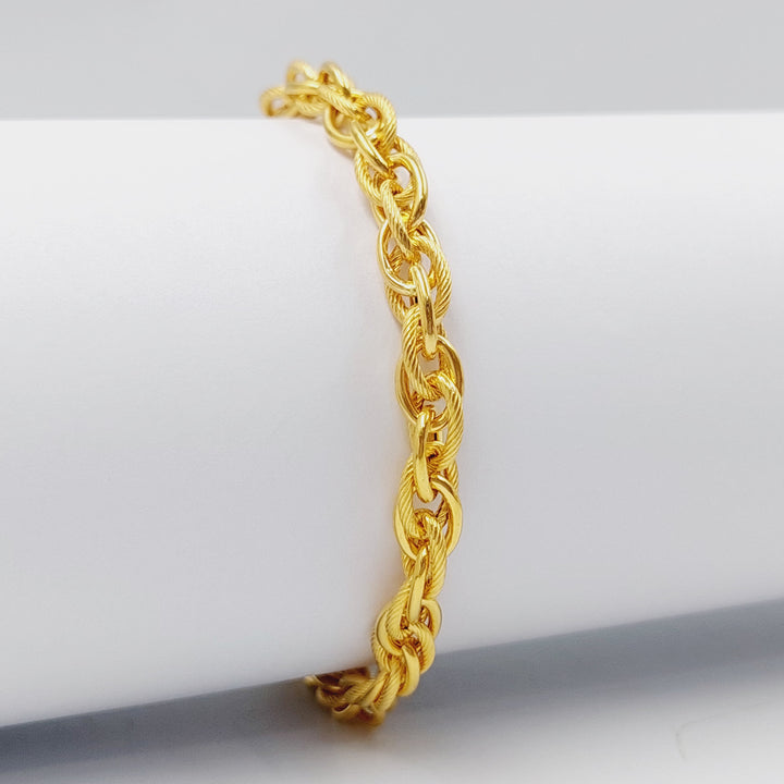 Rope Bracelet  Made Of 21K Yellow Gold by Saeed Jewelry-28858