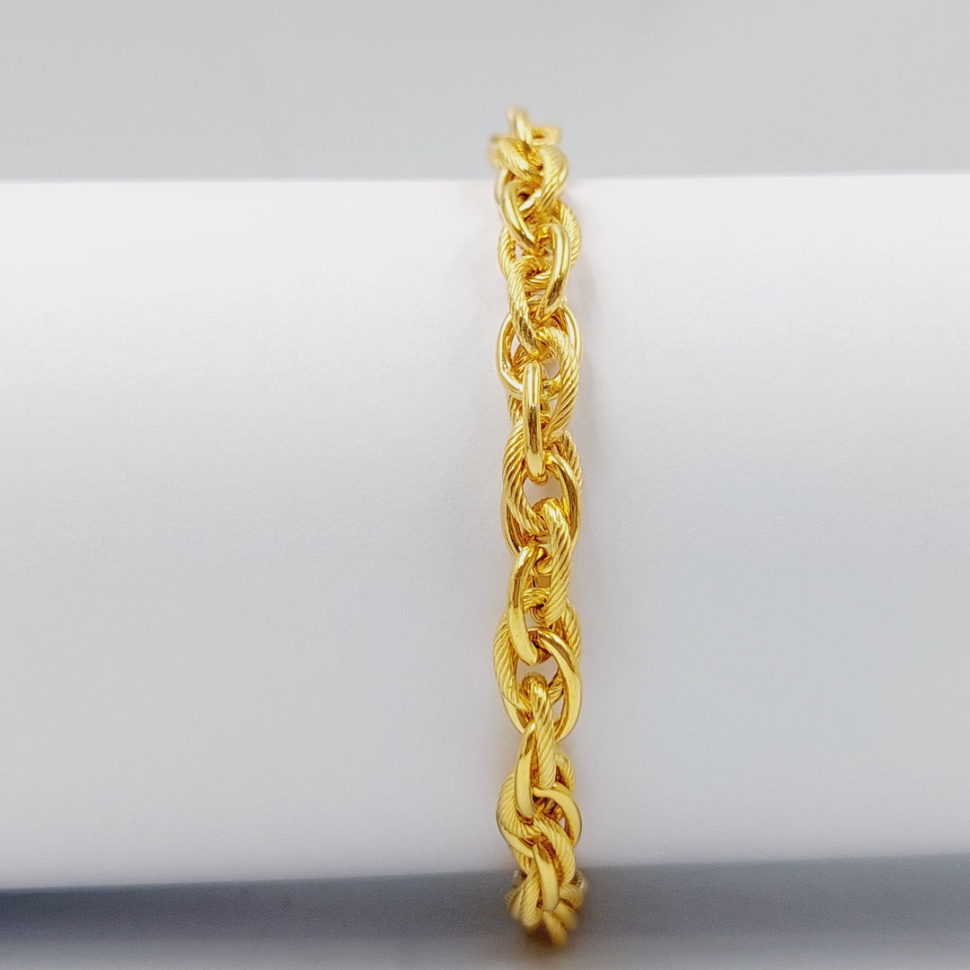 Rope Bracelet  Made Of 21K Yellow Gold by Saeed Jewelry-28858