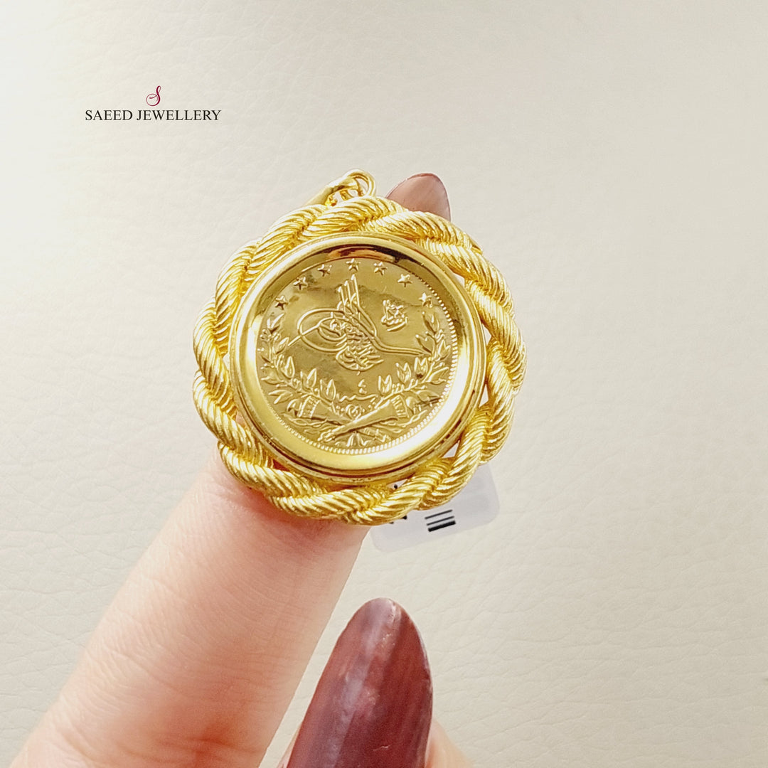 Rope Rashadi Pendant  Made Of 21K Yellow Gold by Saeed Jewelry-29855