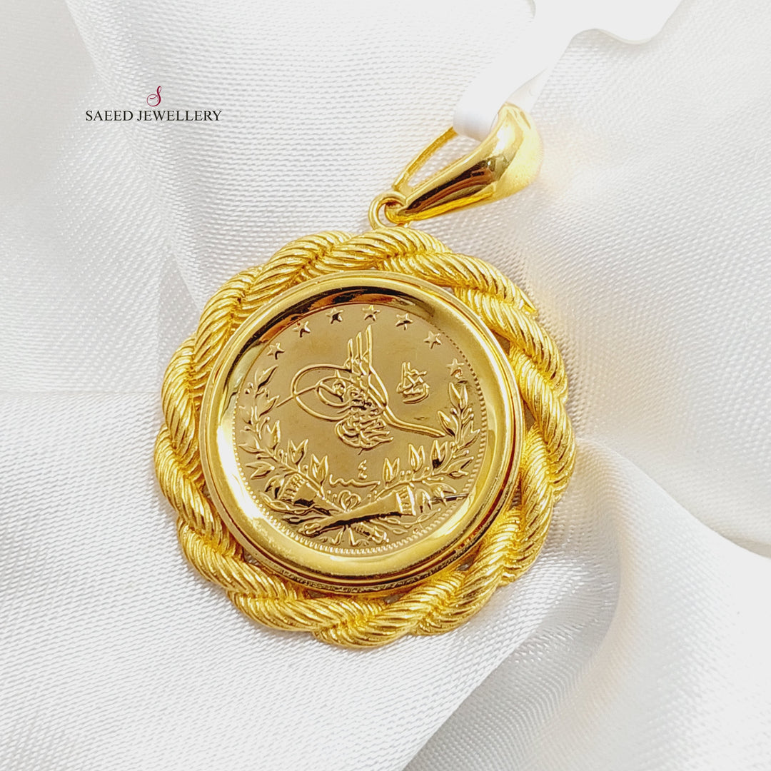 Rope Rashadi Pendant  Made Of 21K Yellow Gold by Saeed Jewelry-29855