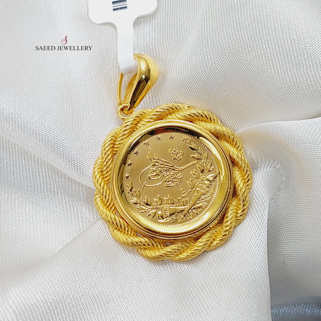 Rope Rashadi Pendant  Made Of 21K Yellow Gold by Saeed Jewelry-29855
