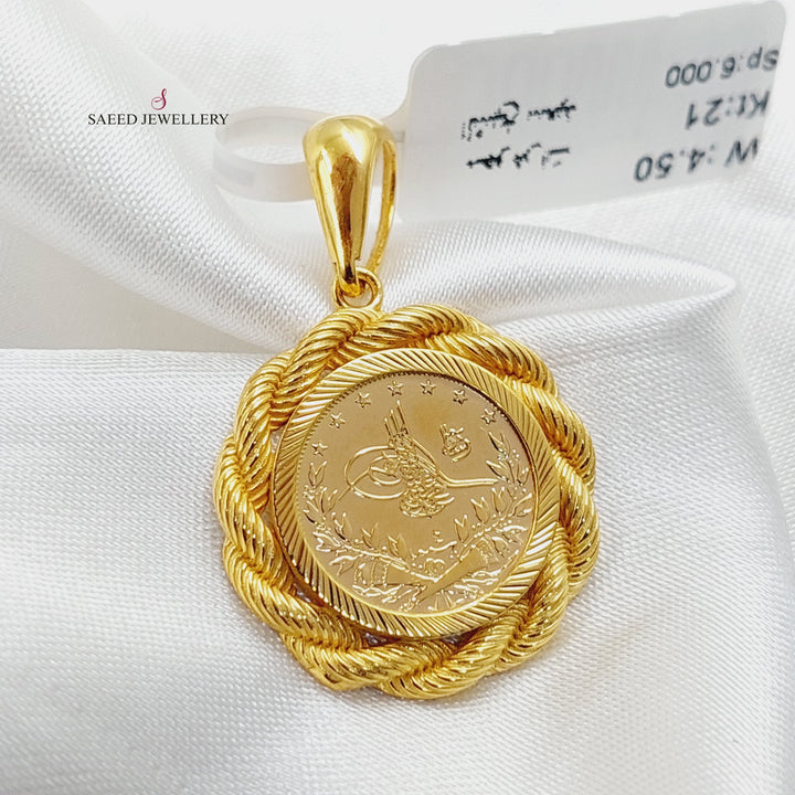 Rope Rashadi Pendant  Made Of 21K Yellow Gold by Saeed Jewelry-29856
