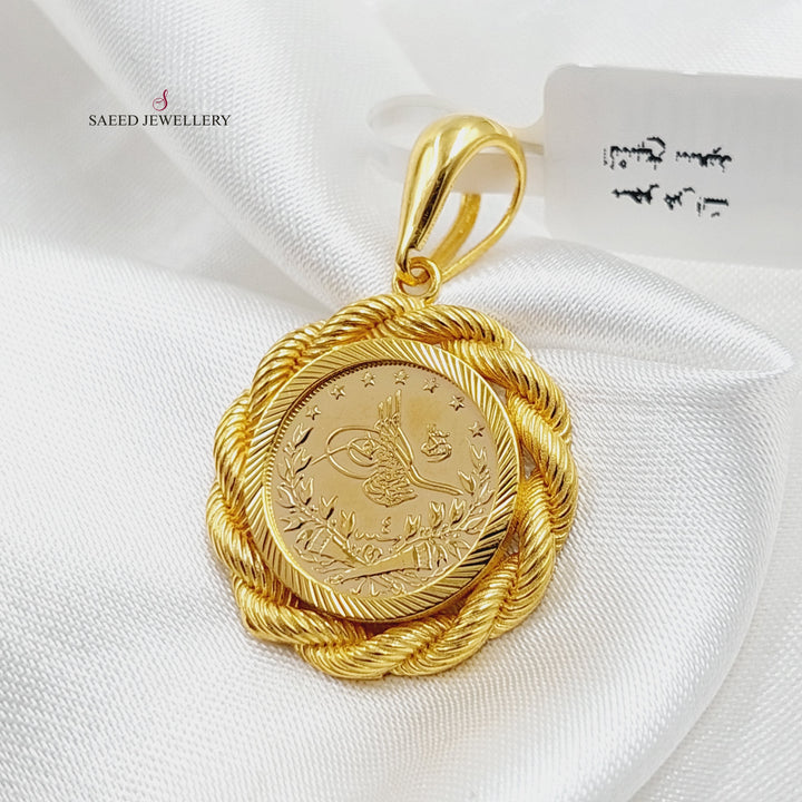 Rope Rashadi Pendant  Made Of 21K Yellow Gold by Saeed Jewelry-29856
