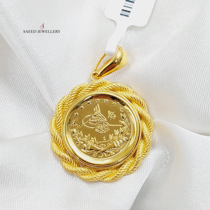 Rope Rashadi Pendant  Made Of 21K Yellow Gold by Saeed Jewelry-29856