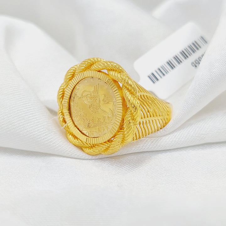 Rope Rashadi Ring  Made Of 21K Yellow Gold by Saeed Jewelry-29554