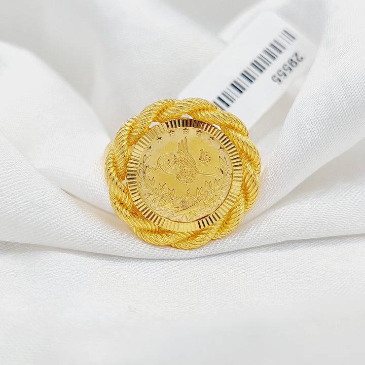 Rope Rashadi Ring  Made Of 21K Yellow Gold by Saeed Jewelry-29555