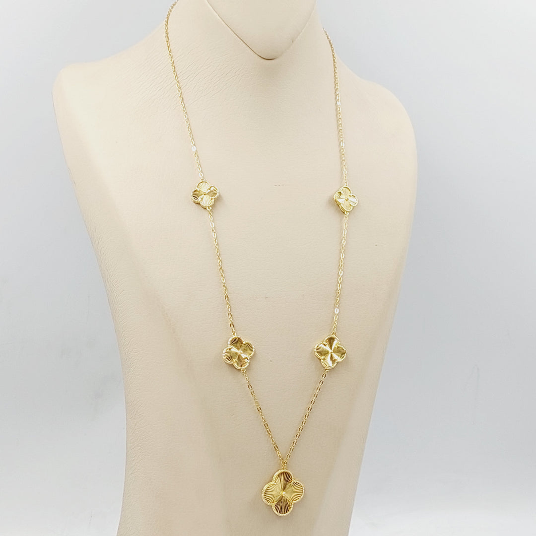 Rose Necklace Made Of 18K Yellow Gold
<br> by Saeed Jewelry-29355