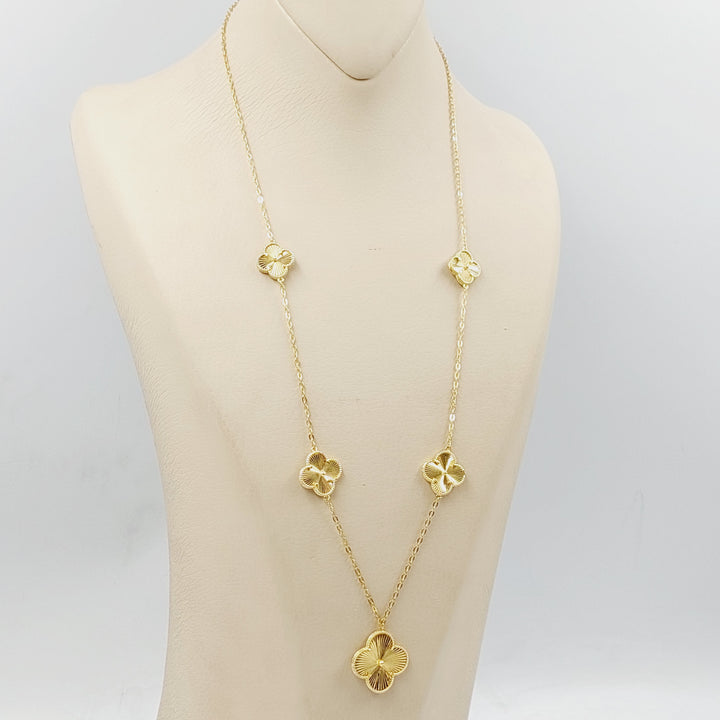 Rose Necklace Made Of 18K Yellow Gold
<br> by Saeed Jewelry-29355