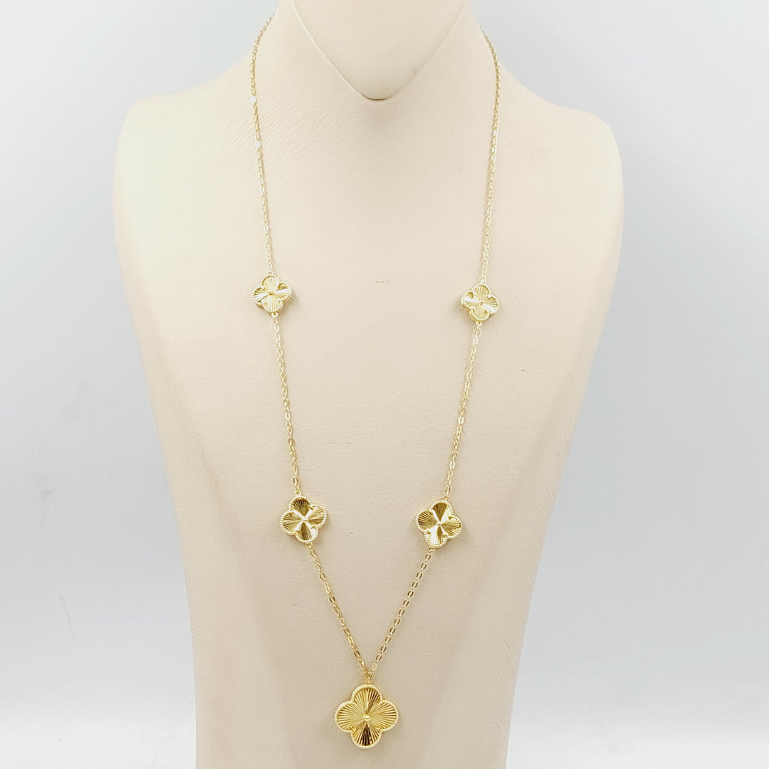 Rose Necklace Made Of 18K Yellow Gold
<br> by Saeed Jewelry-29355
