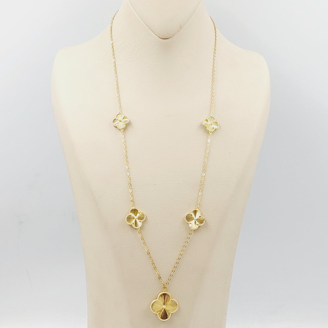 Rose Necklace Made Of 18K Yellow Gold
<br> by Saeed Jewelry-29355