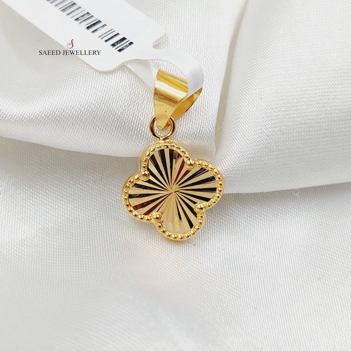 Rose Pendant  Made Of 21K Yellow Gold by Saeed Jewelry-30343