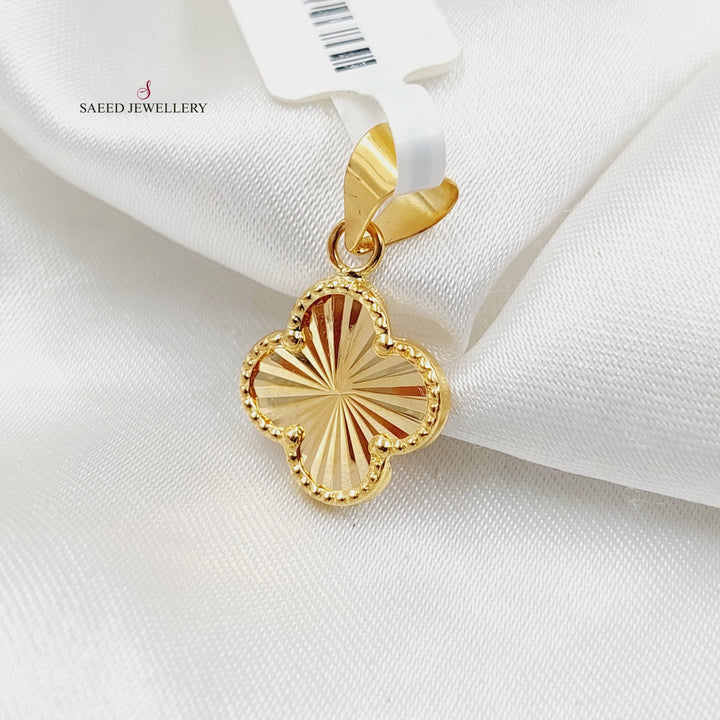 Rose Pendant  Made Of 21K Yellow Gold by Saeed Jewelry-30343