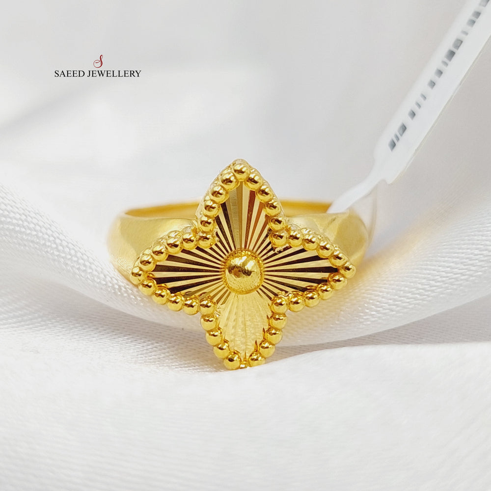 Rose Ring  Made Of 21K Yellow Gold by Saeed Jewelry-29148
