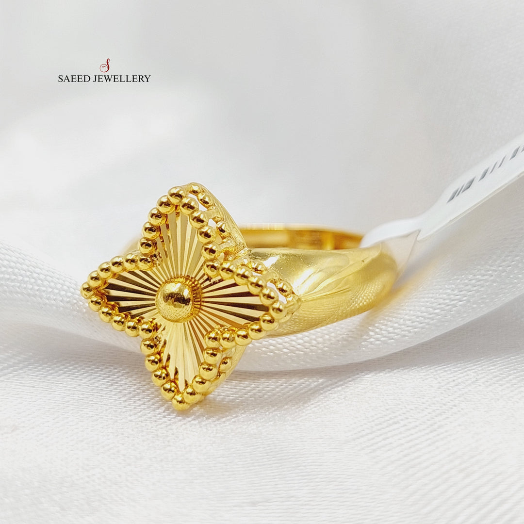 Rose Ring  Made Of 21K Yellow Gold by Saeed Jewelry-29148