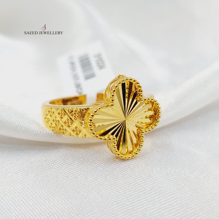 Rose Ring  Made of 21K Yellow Gold by Saeed Jewelry-31024