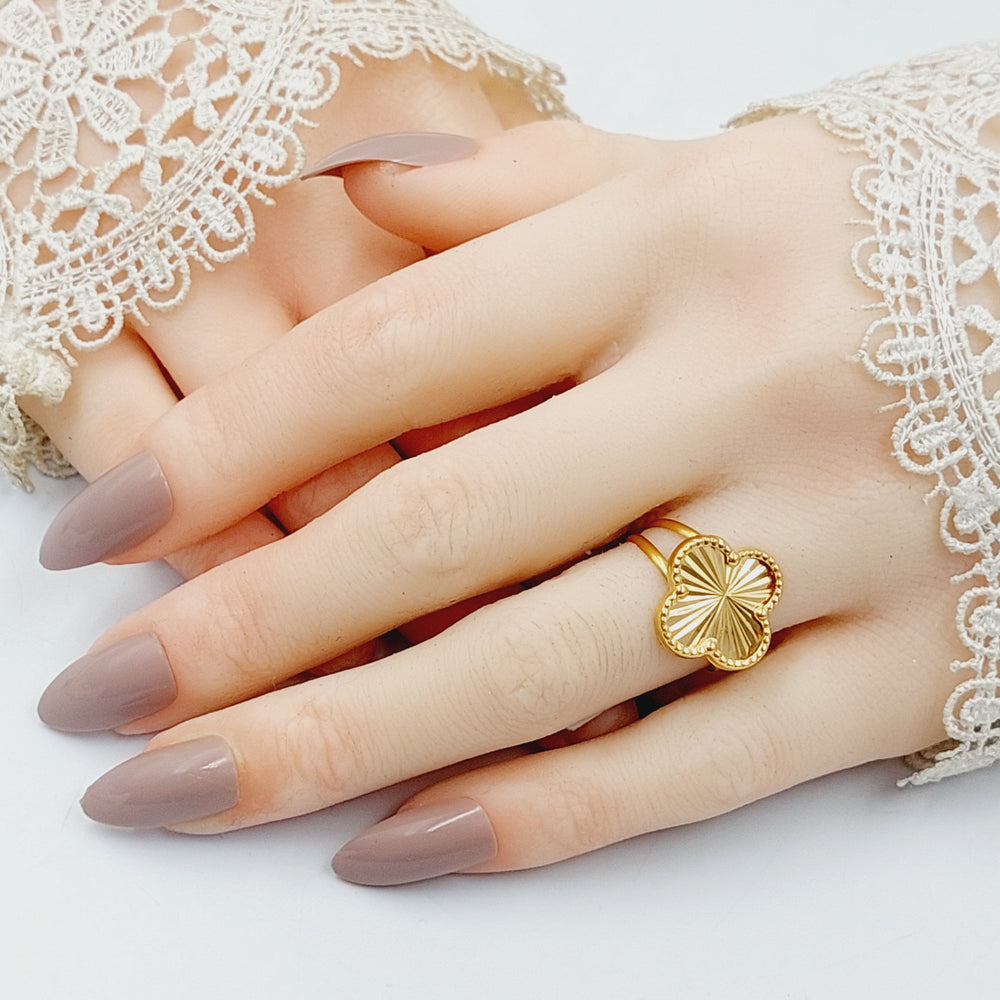Rose Ring  Made of 21K Yellow Gold by Saeed Jewelry-31171