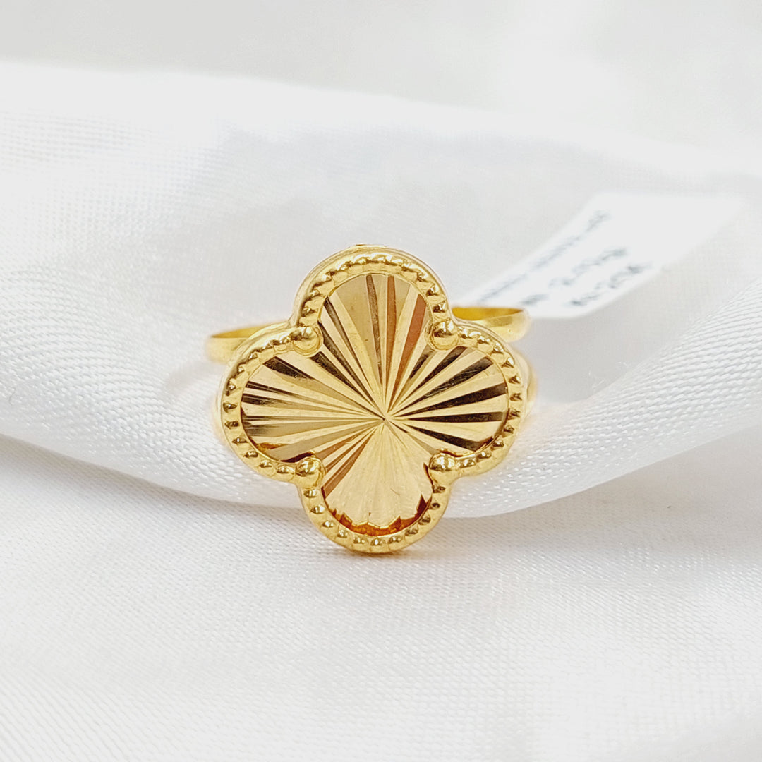 Rose Ring  Made of 21K Yellow Gold by Saeed Jewelry-31171