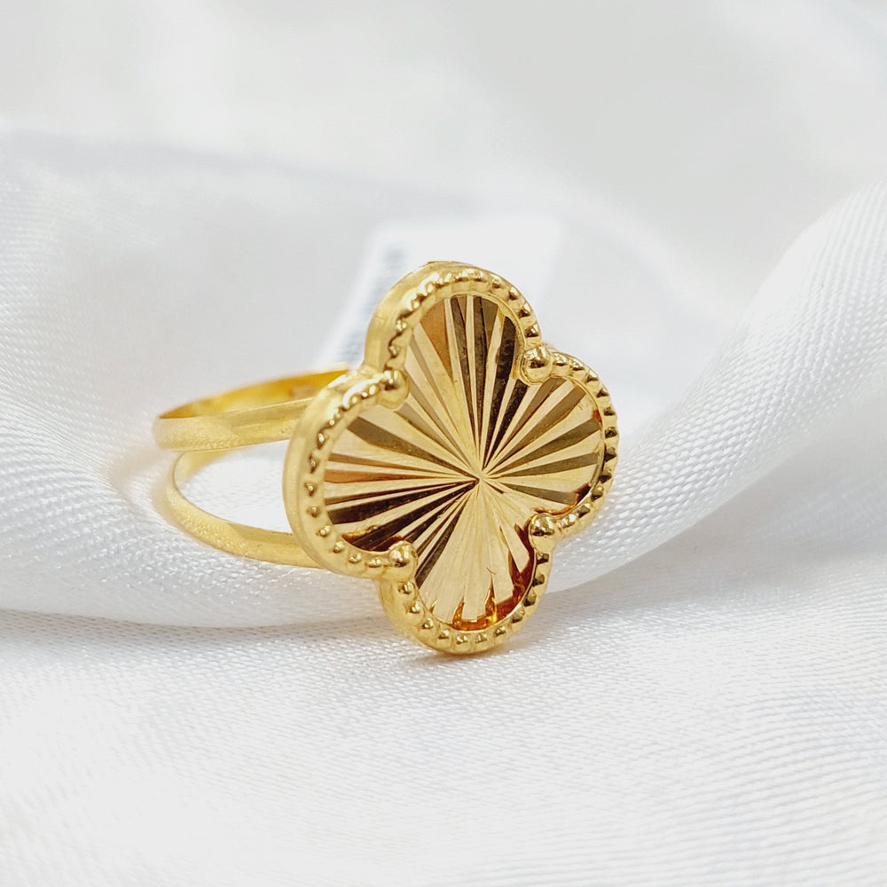 Rose Ring  Made of 21K Yellow Gold by Saeed Jewelry-31172
