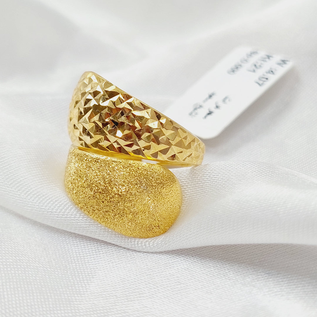 Sanded Ring Made Of 21K Yellow Gold by Saeed Jewelry-28546