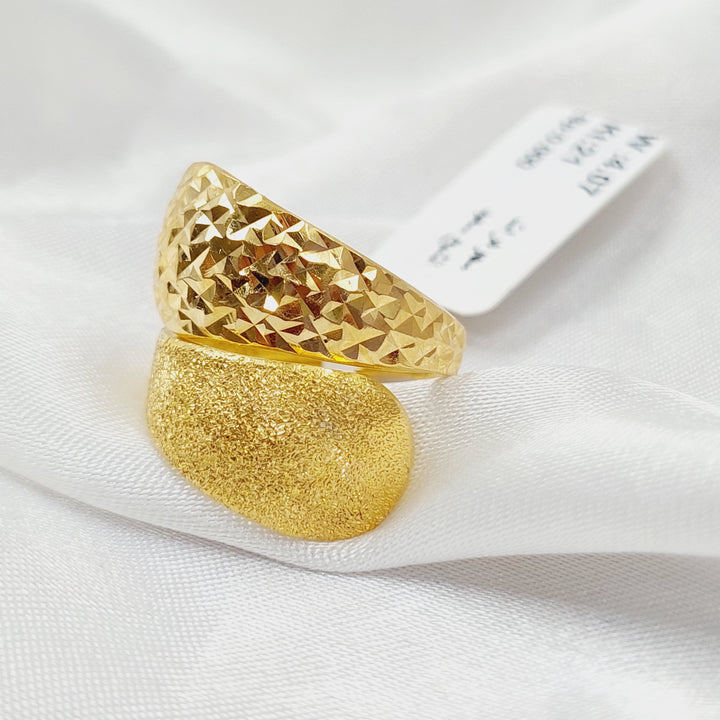 Sanded Ring Made Of 21K Yellow Gold by Saeed Jewelry-28546