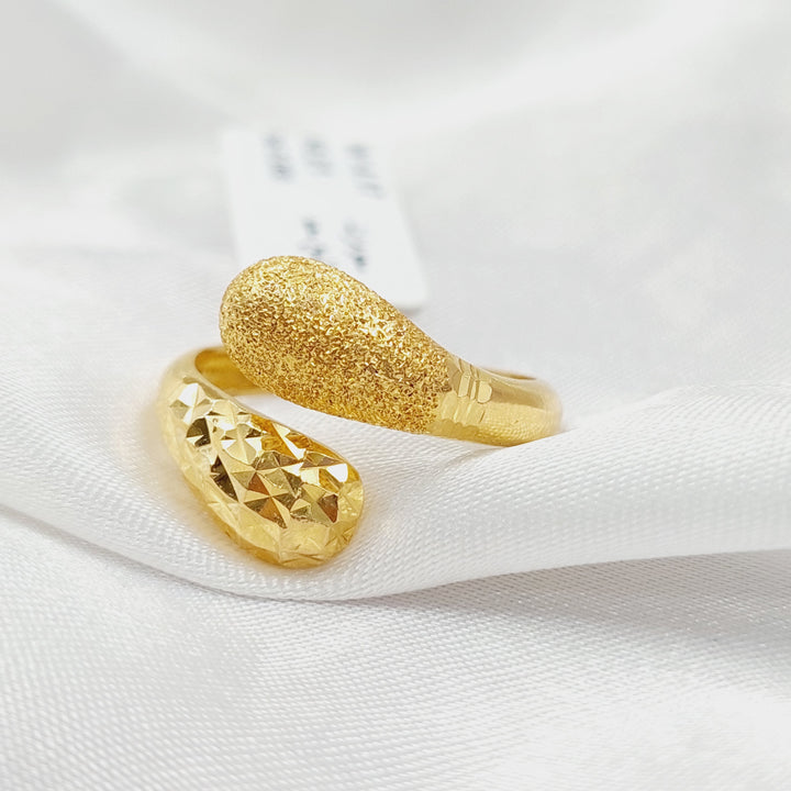 Sanded Ring Made Of 21K Yellow Gold by Saeed Jewelry-28547