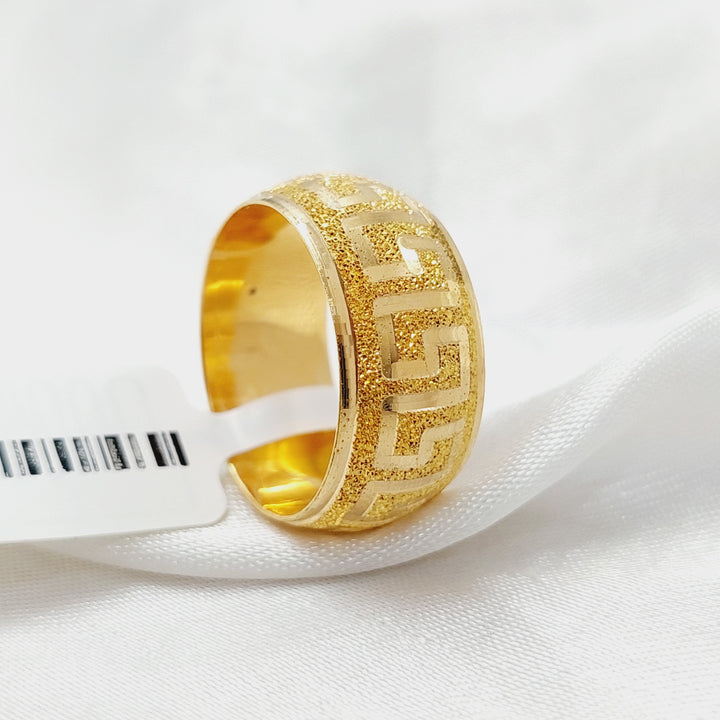 Sanded Virna Wedding Ring  Made Of 21K Yellow Gold by Saeed Jewelry-29329