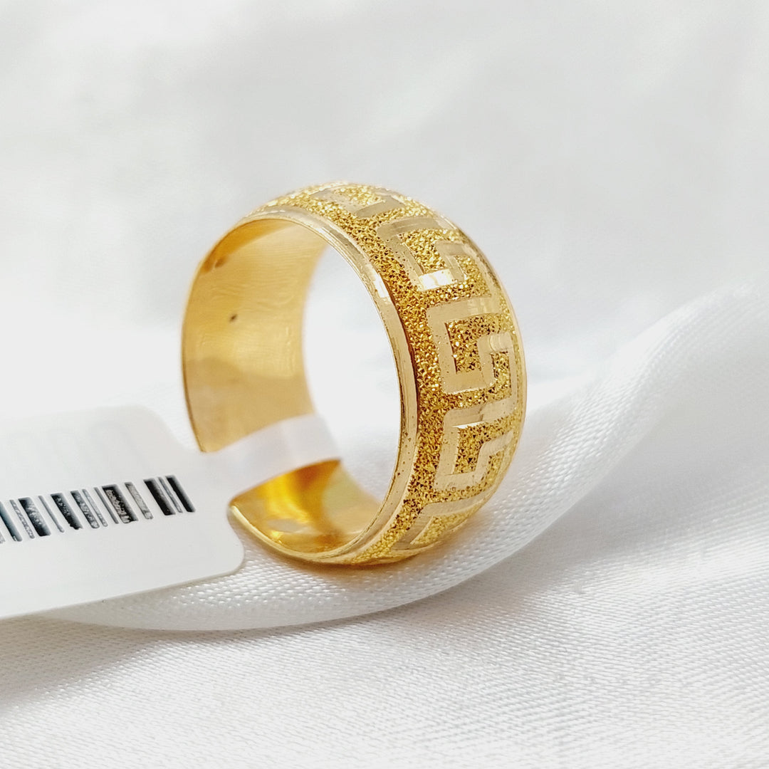 Sanded Virna Wedding Ring  Made Of 21K Yellow Gold by Saeed Jewelry-29329