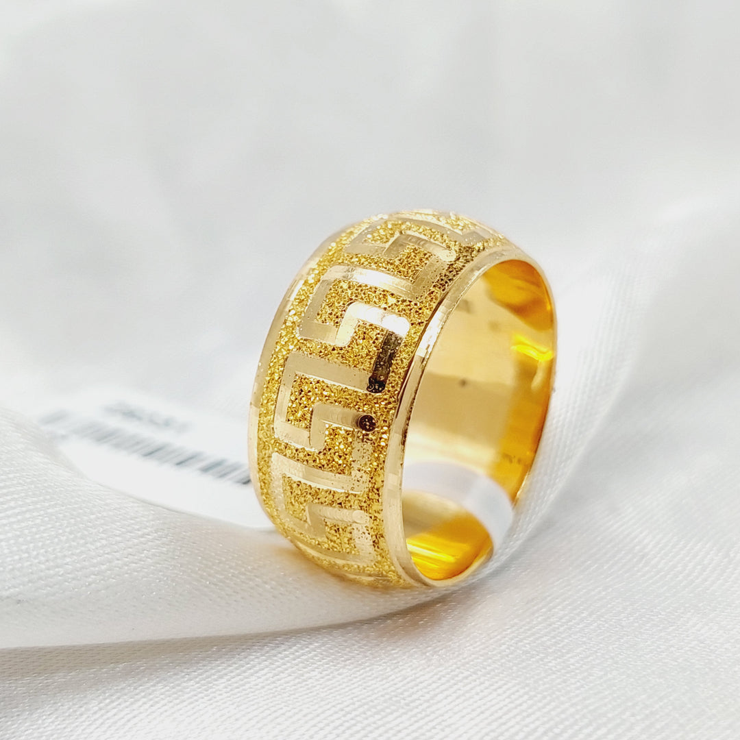 Sanded Virna Wedding Ring  Made Of 21K Yellow Gold by Saeed Jewelry-29329