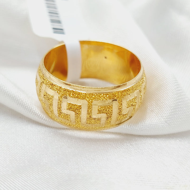 Sanded Virna Wedding Ring  Made Of 21K Yellow Gold by Saeed Jewelry-29329