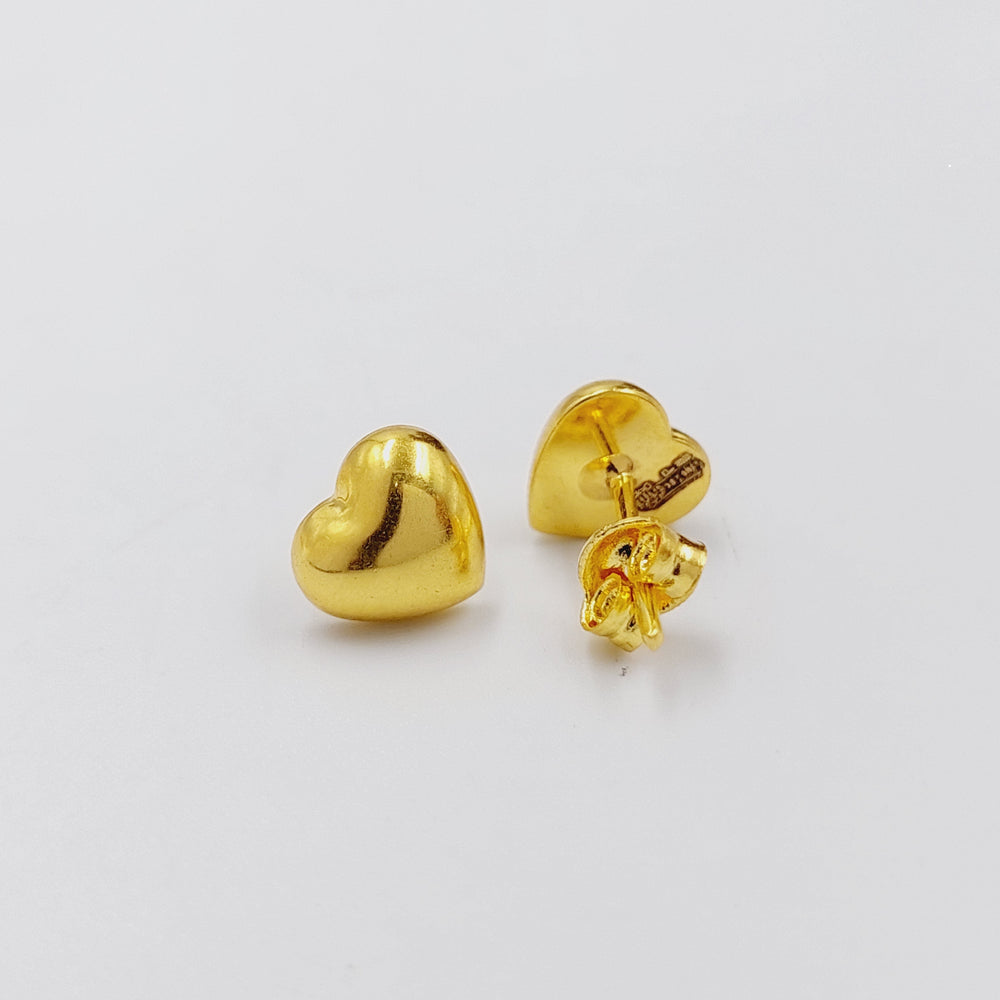 Screw Earrings  Made of 21K Yellow Gold by Saeed Jewelry-screw-earrings-31164