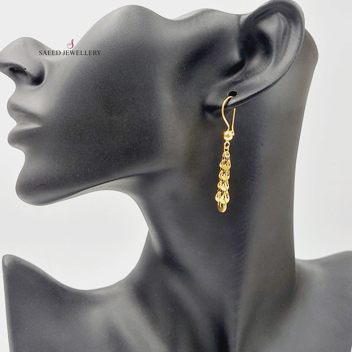 Shankle Earrings  Made Of 21K Yellow Gold by Saeed Jewelry-30417