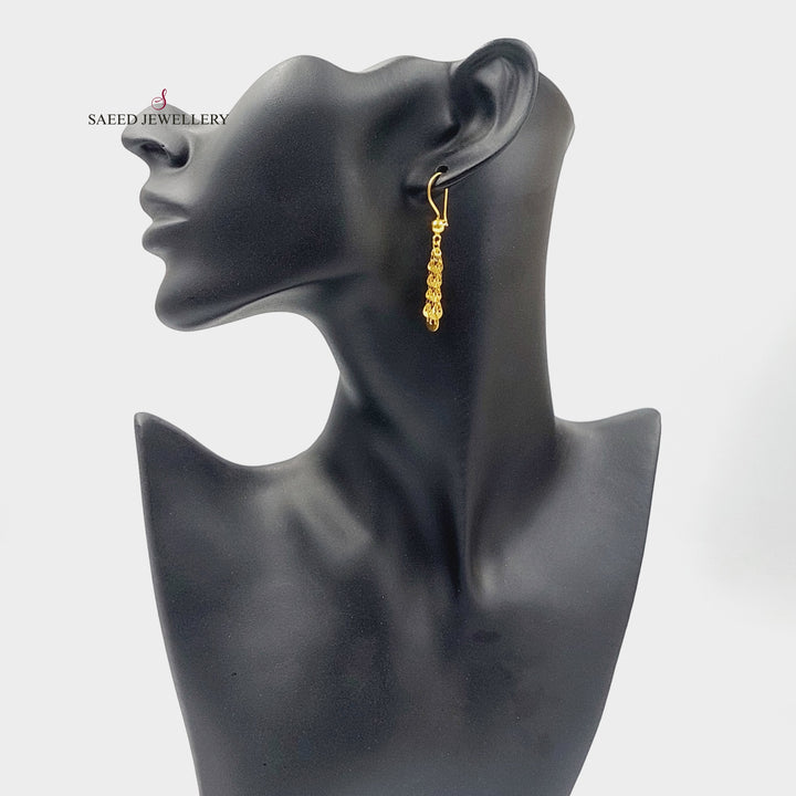 Shankle Earrings  Made Of 21K Yellow Gold by Saeed Jewelry-30417