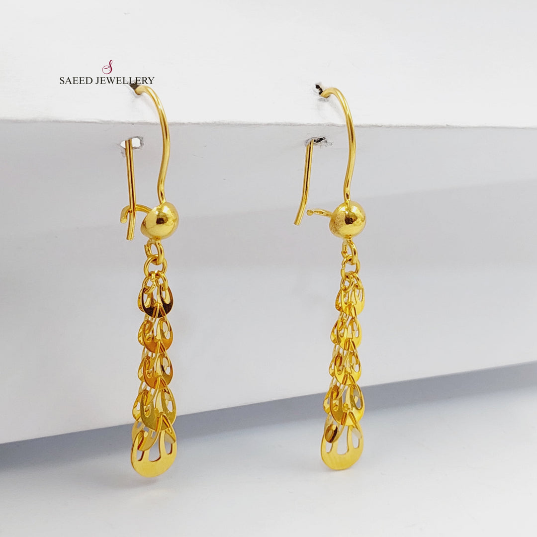 Shankle Earrings  Made Of 21K Yellow Gold by Saeed Jewelry-30417