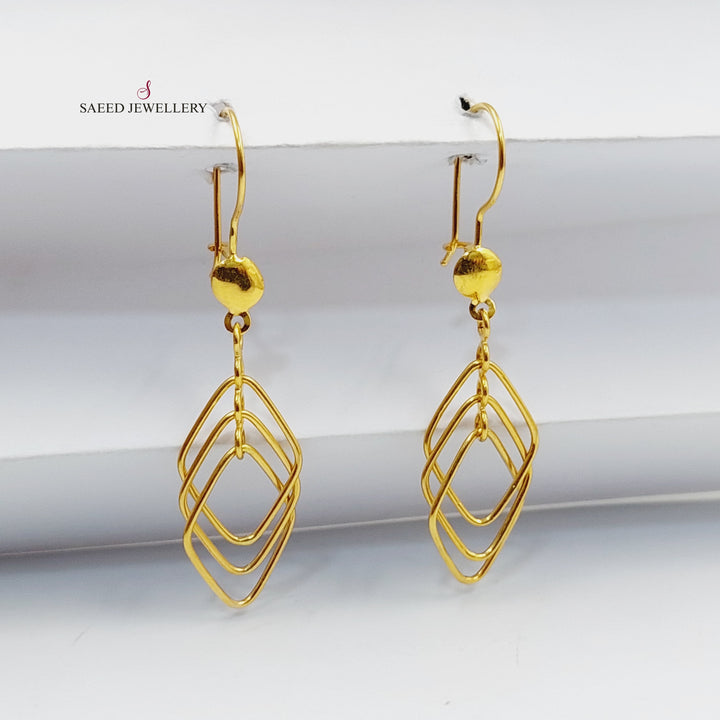 Shankle Turkish Earrings  Made Of 21K Yellow Gold by Saeed Jewelry-30414