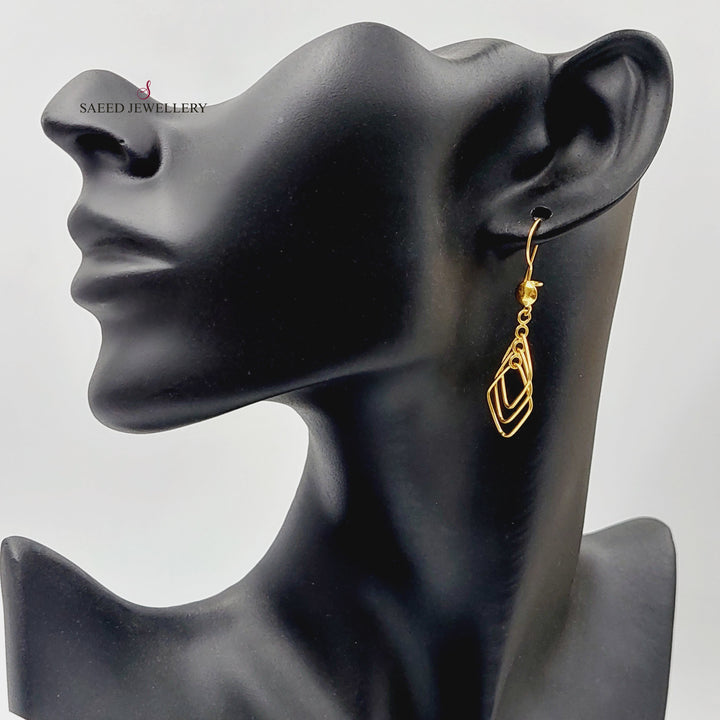 Shankle Turkish Earrings  Made Of 21K Yellow Gold by Saeed Jewelry-30414