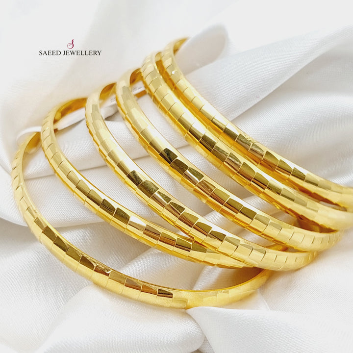 Snake Bangle Made of 21K Yellow Gold by Saeed Jewelry-25177