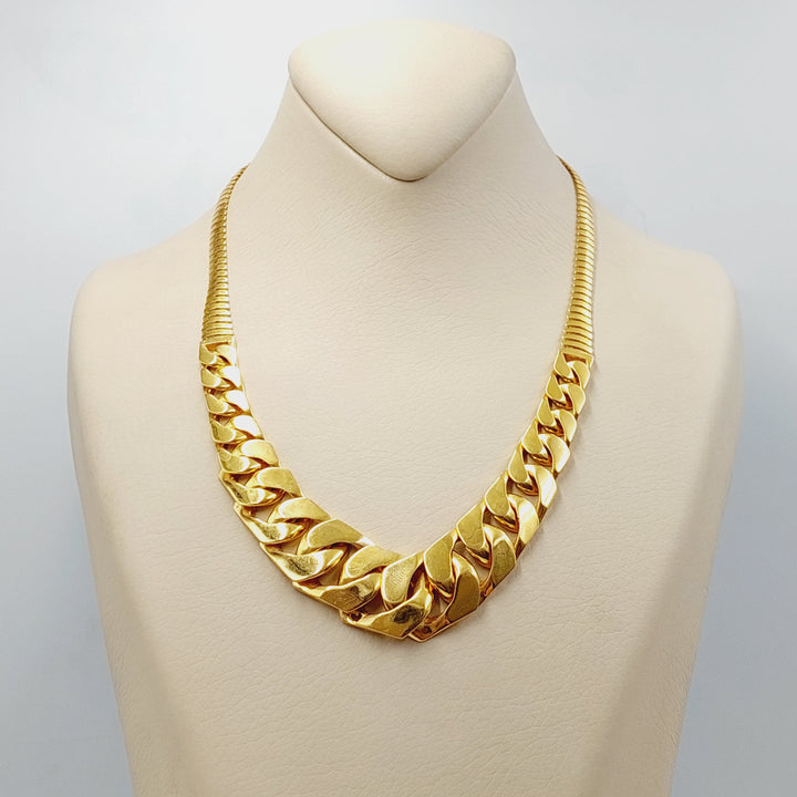Snake Cuban Links Necklace  Made Of 21K Yellow Gold by Saeed Jewelry-30715