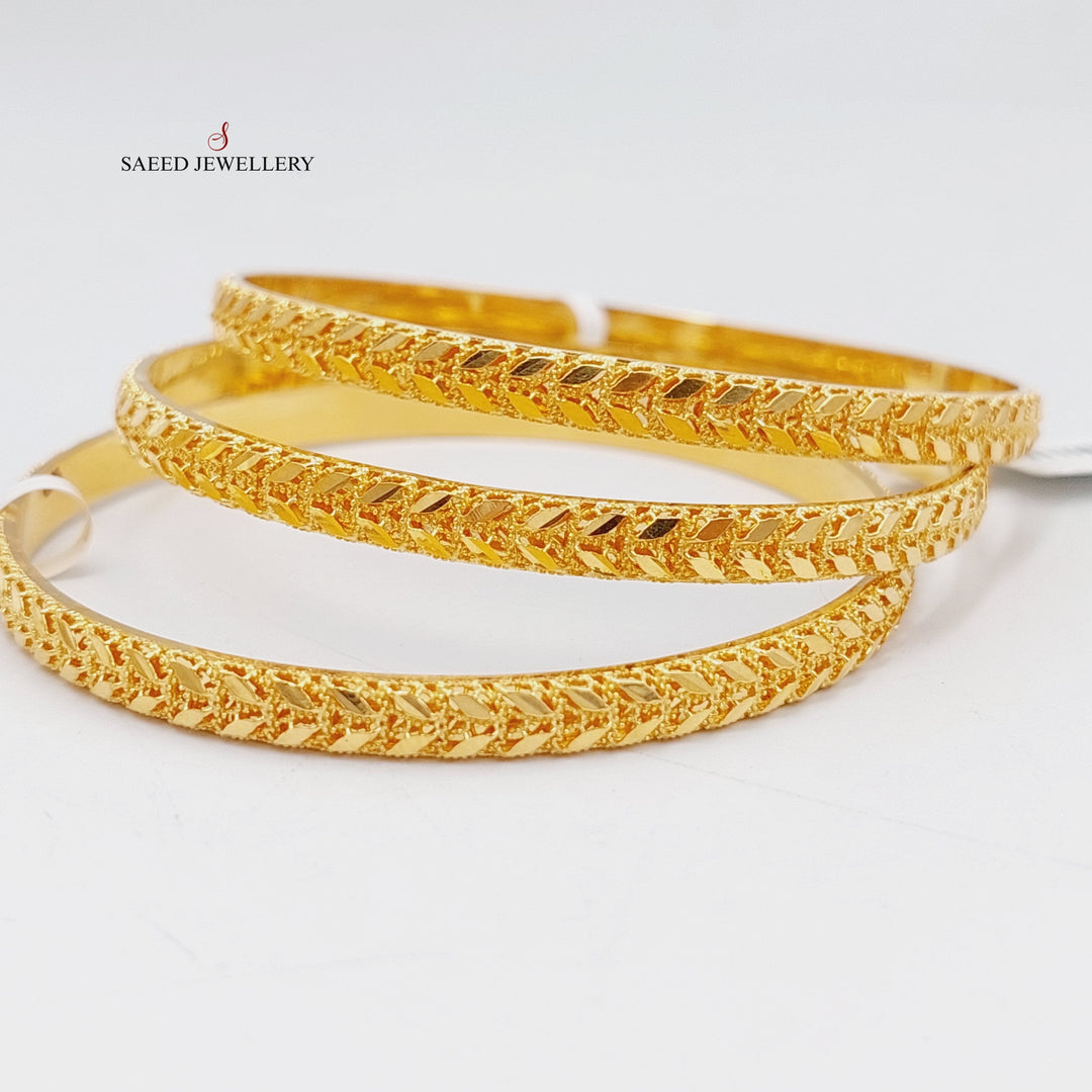 Spike Bangle  Made Of 21K Yellow Gold by Saeed Jewelry-29198
