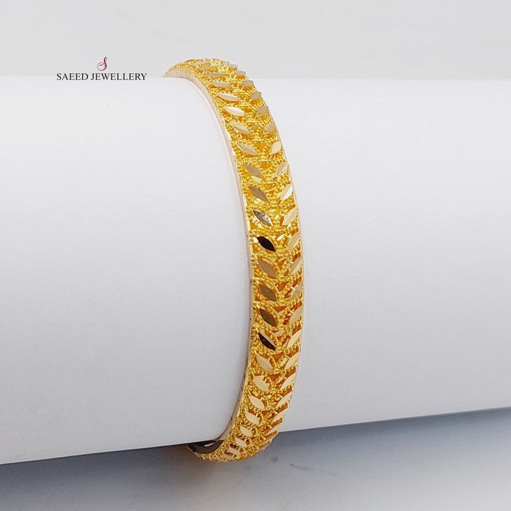 Spike Bangle  Made Of 21K Yellow Gold by Saeed Jewelry-30019