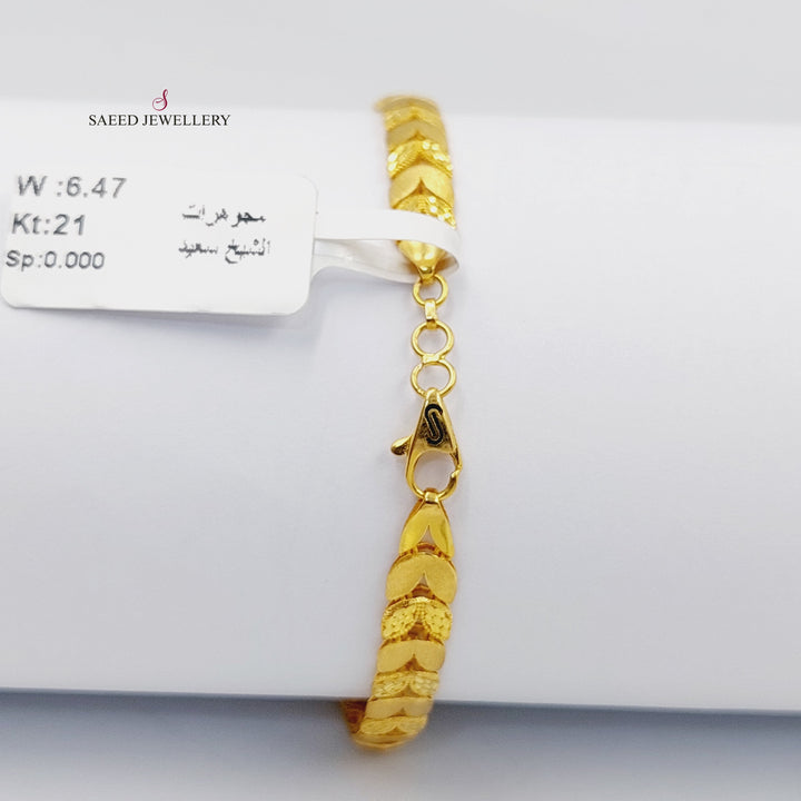 Spike Bracelet  Made Of 21K Yellow Gold by Saeed Jewelry-29693