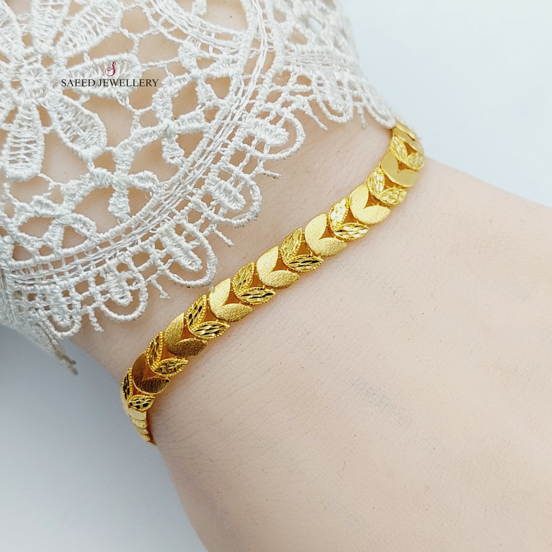 Spike Bracelet  Made Of 21K Yellow Gold by Saeed Jewelry-29693
